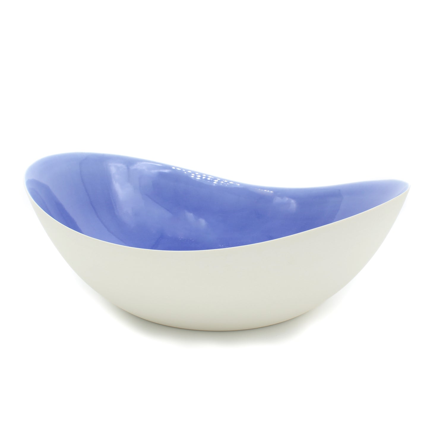 Large Low Bowl in Deep Blue