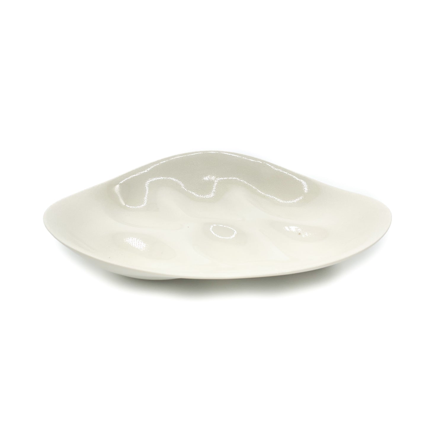 Oyster Tray in White/Cream