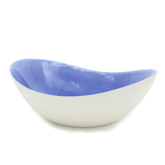 Large Low Bowl in Deep Blue